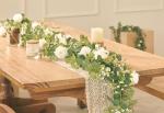 Anna's Whimsy Fake Eucalyptus Rose Gypsophila Garland Wedding