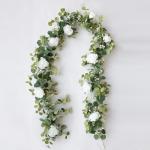 Anna's Whimsy Fake Eucalyptus Rose Gypsophila Garland Wedding