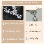 Hadskiss Bridal Jewelry Set with White Cubic Zirconia