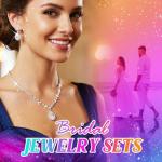 Unicra Crystal Bridal Wedding Jewelry Set - Rhinestone Choker