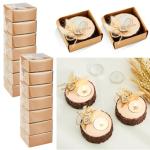 50 Pcs Candle Holders Wedding Favors Rustic Decor
