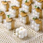 Set of 30 Wedding Favor Bubble Candles Gift Set