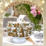 Set of 30 Wedding Favor Bubble Candles Gift Set