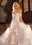 2024 Off Shoulder Lace A-line Wedding Dress - Champgane - Plus Size