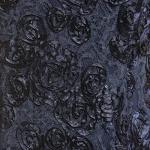 Navy A-Line Rosette Dress for Women's Plus-Size Wedding