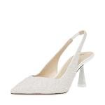 Betsey Johnson Ivory Bridal Heels Size 8