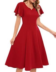 Vintage Tea Length Dresses for Wedding Guest and Prom