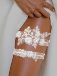 Elegant Pearl Bridal Garter Set for Weddings