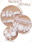 Elegant Pearl Bridal Garter Set for Weddings