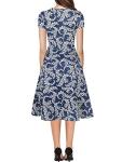 Floral Fit Flare Dress for Summer Wedding Party