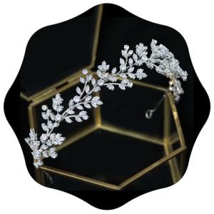 Jorsnovs Bridal Headpieces: Chic CZ Hair Accessories for Women