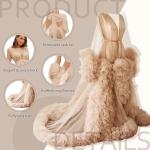 Elegant Lace Tulle Bridal Nightgown Robe Set