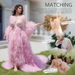 Elegant Lace Tulle Bridal Nightgown Robe Set