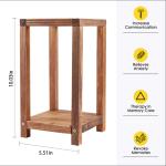 Neoflavie 24pc Wooden Lantern Centerpieces for Farmhouse Weddings