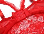 Avidlove Red Lace Babydoll Teddy Lingerie for Women
