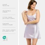 Elegant White Silk Chemise for Women