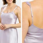 Elegant White Silk Chemise for Women