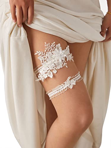 Elegant Two-Piece Wedding Garter Set for Brides