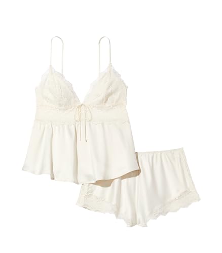 Victoria's Secret Lace & Satin Cami Lingerie Set