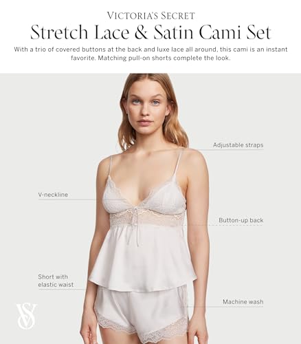 Victoria's Secret Lace & Satin Cami Lingerie Set