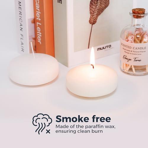 102 Pack White Floating Candles for Weddings