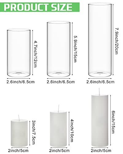 Pillar Candles and Vases Set for Weddings