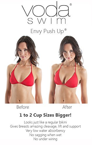 Push Up Black Bikini Top for Women & Teens