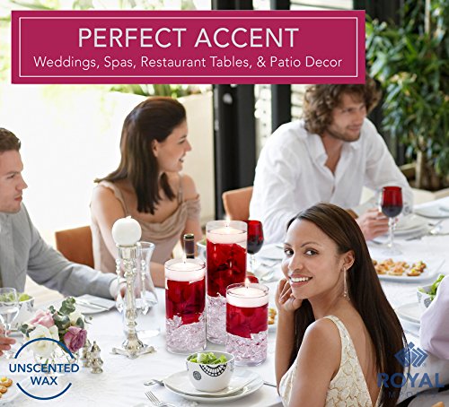 Floating Unscented Wax Candles for Weddings & Events