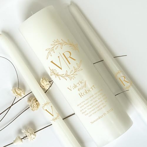 Personalized Unity Candles for Wedding Ceremonies