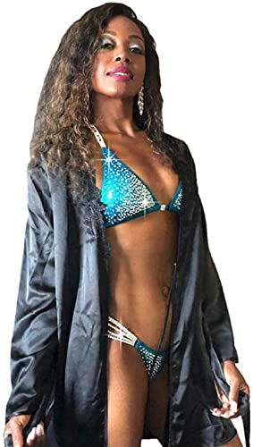 Teal Crystal Bikini for NPC Competitions
