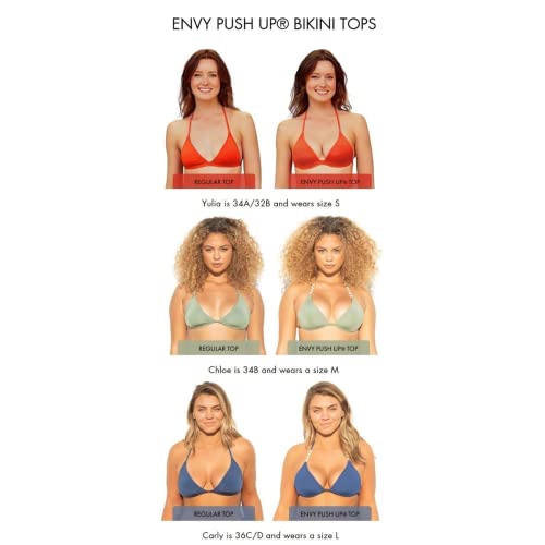 Push Up Black Bikini Top for Women & Teens