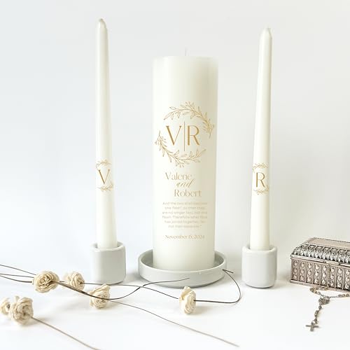 Personalized Unity Candles for Wedding Ceremonies