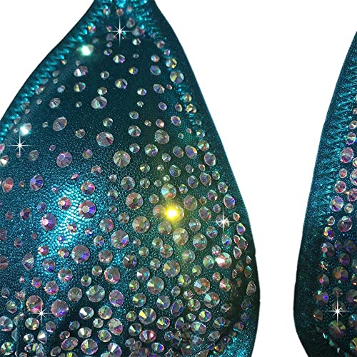 Teal Crystal Bikini for NPC Competitions