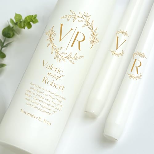 Personalized Unity Candles for Wedding Ceremonies
