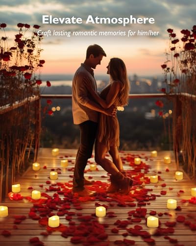 48-Pack Flameless Tea Light Candles for Weddings