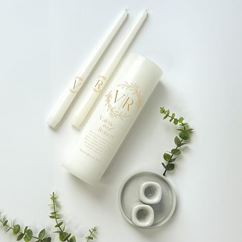 Personalized Unity Candles for Wedding Ceremonies
