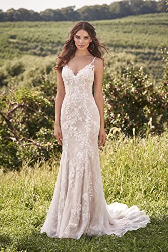 Dexinyuan Lace Mermaid Bridal Gown 2024 V-Neck