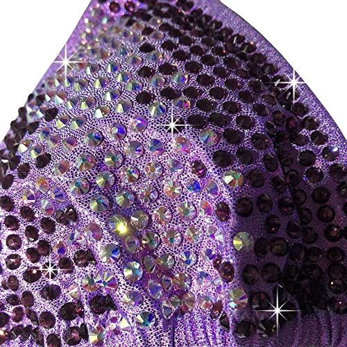 Lavender Rhinestone Bikini Competition Suit for NPC