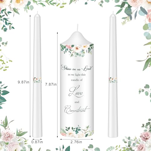 Unity Wedding Candle Set with Glass Holders