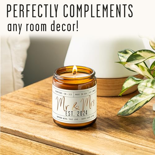 Mr & Mrs 2024 Candle - Unique Wedding Gifts