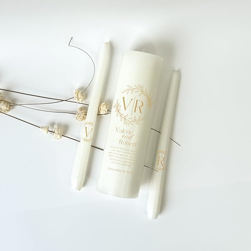 Personalized Unity Candles for Wedding Ceremonies
