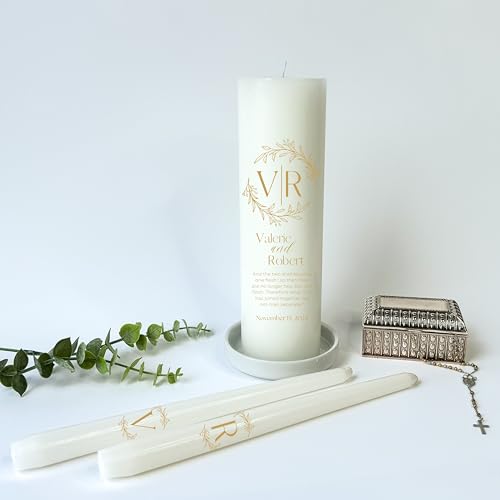 Personalized Unity Candles for Wedding Ceremonies