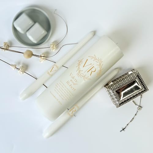 Personalized Unity Candles for Wedding Ceremonies