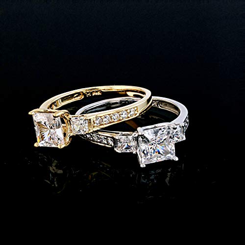 Ioka 14K Yellow Gold 1.5 Ct. CZ Engagement Ring