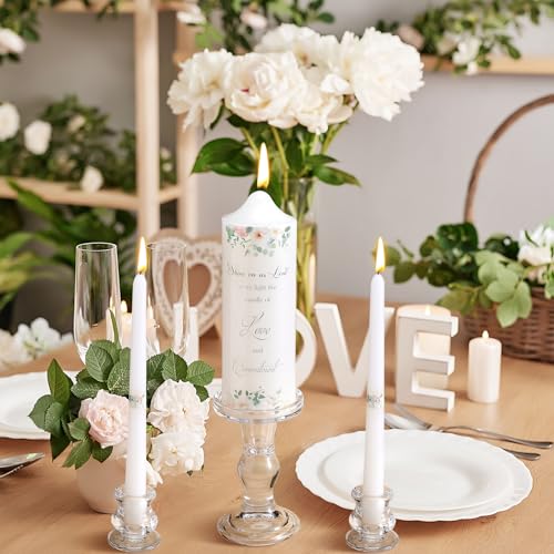 Unity Wedding Candle Set with Glass Holders