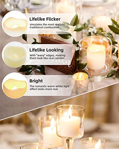 SHYMERY 24-Pack Flameless LED Votive Candles
