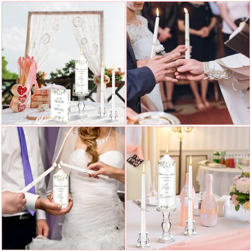 Unity Wedding Candle Set with Glass Holders