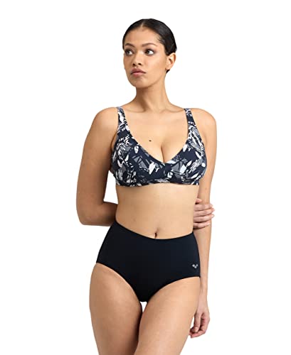 Francy B-Cup Tummy Control Bikini Swimsuit - Black/White