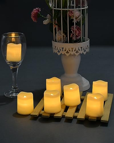 SHYMERY 24-Pack Flameless LED Votive Candles