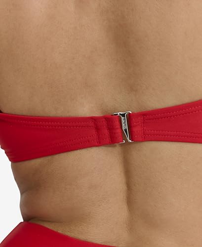 DKNY Women's Classic Red Bandeau Bikini Set